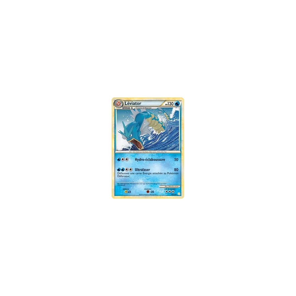 Léviator 4/123 : Joyau Holographique rare de l'extension Pokémon HeartGold SoulSilver