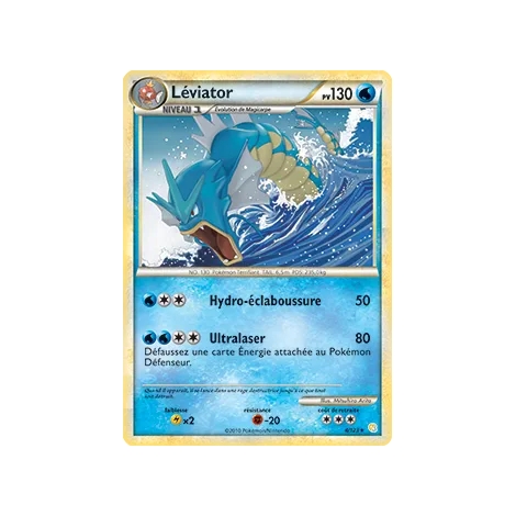 Léviator 4/123 : Joyau Holographique rare de l'extension Pokémon HeartGold SoulSilver