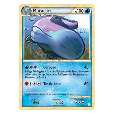 Découvrez Maraiste, carte Holographique rare de la série HeartGold SoulSilver