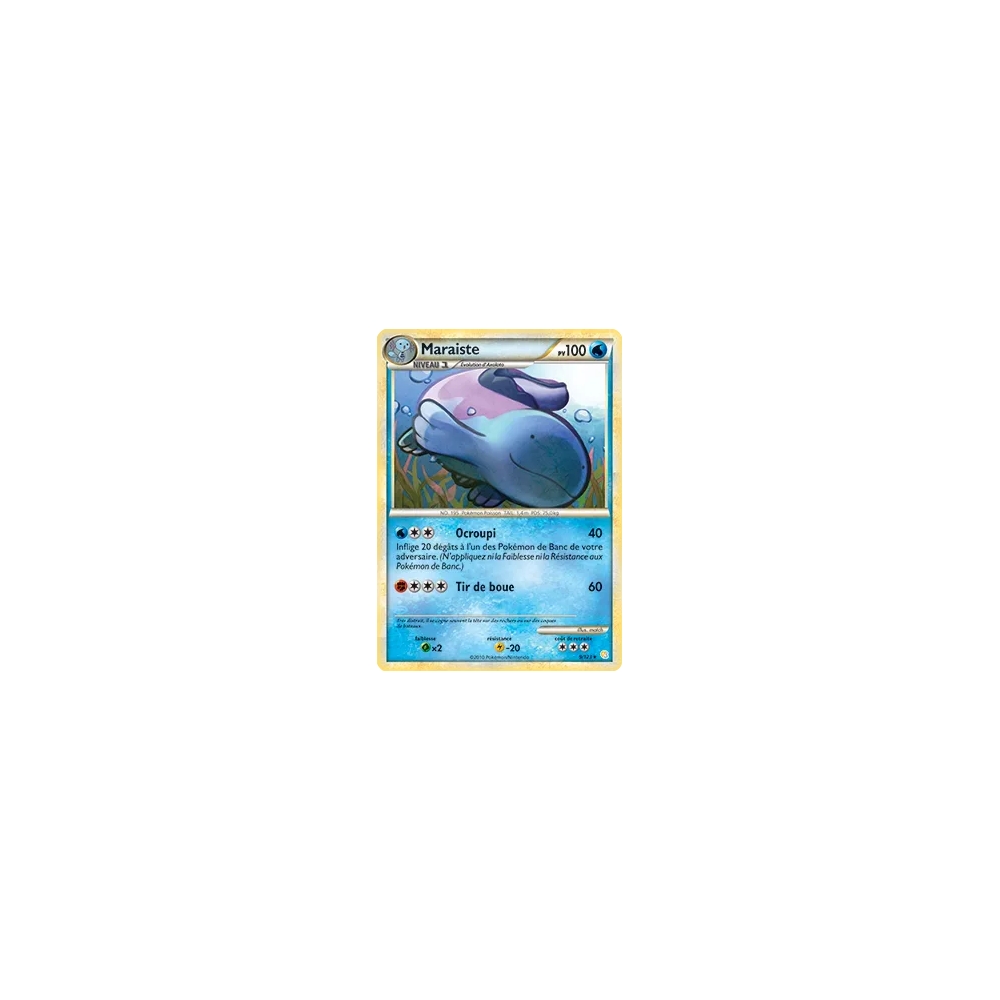 Découvrez Maraiste, carte Holographique rare de la série HeartGold SoulSilver