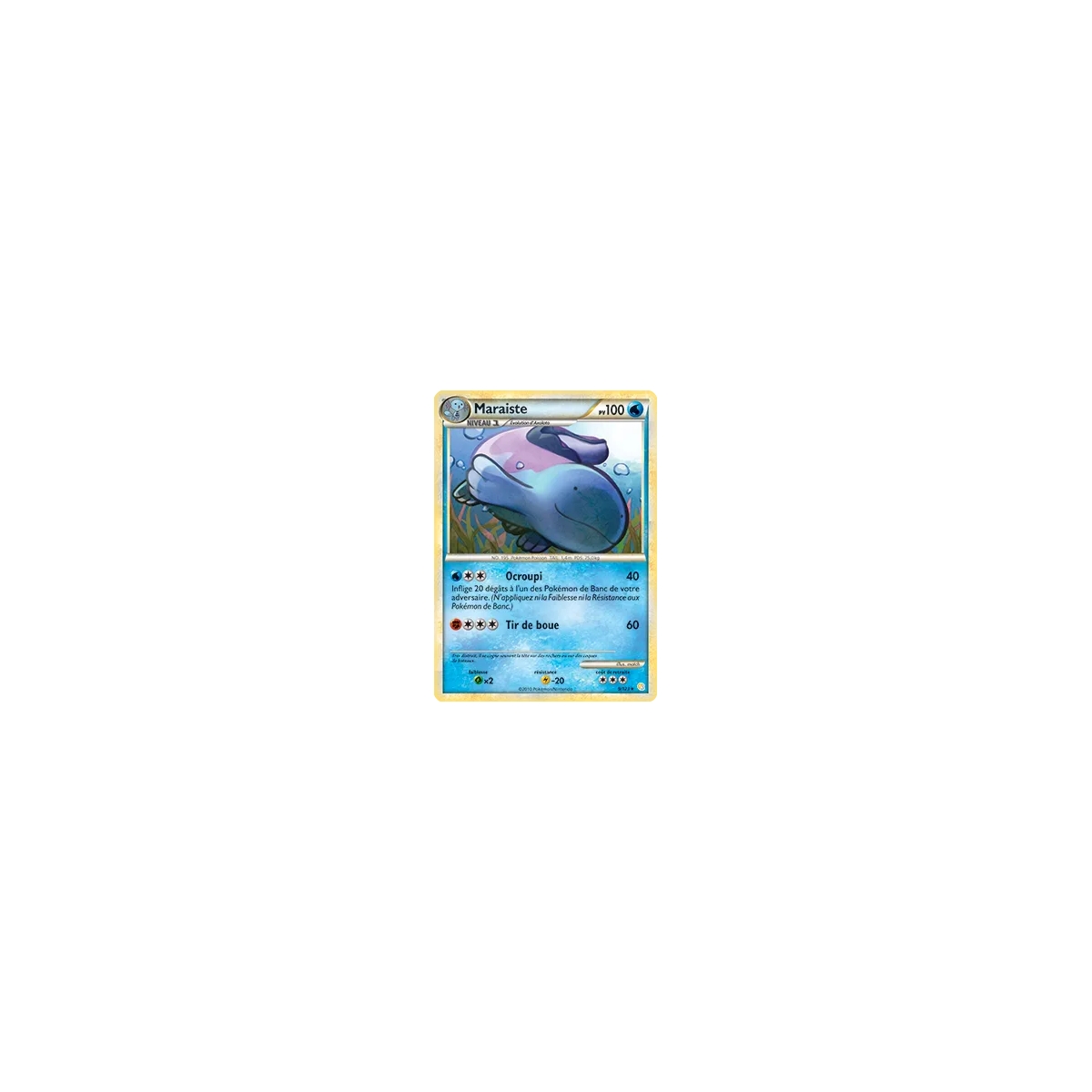 Découvrez Maraiste, carte Holographique rare de la série HeartGold SoulSilver