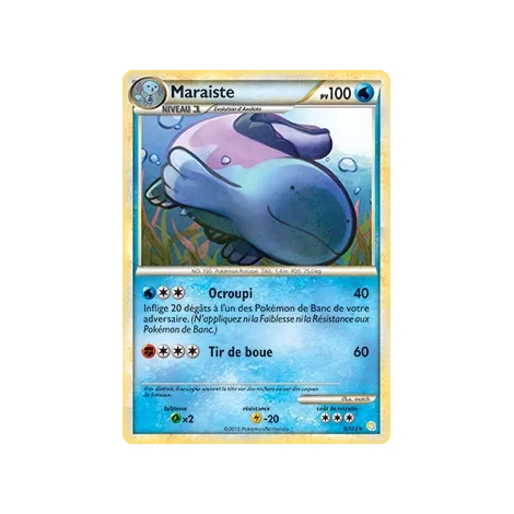 Découvrez Maraiste, carte Holographique rare de la série HeartGold SoulSilver