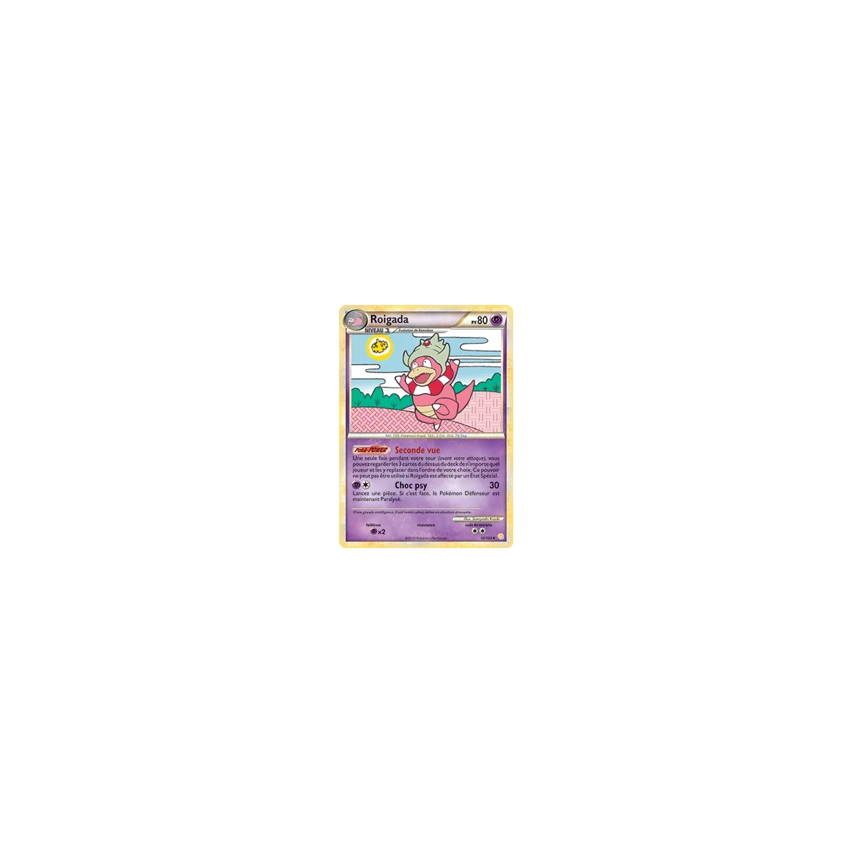 Découvrez Roigada, carte Holographique rare de la série HeartGold SoulSilver