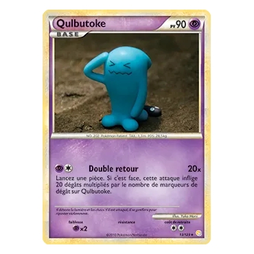 Découvrez Qulbutoke, carte Holographique rare de la série HeartGold SoulSilver