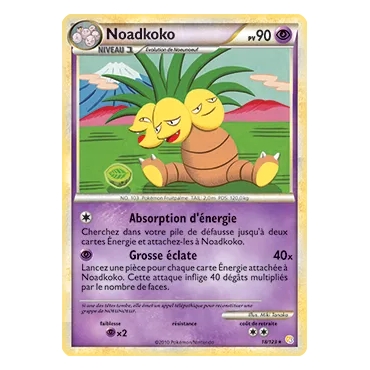 Découvrez Noadkoko, carte Rare (Brillante) de la série HeartGold SoulSilver