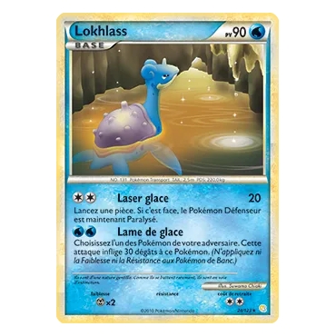 Découvrez Lokhlass, carte Rare (Brillante) de la série HeartGold SoulSilver