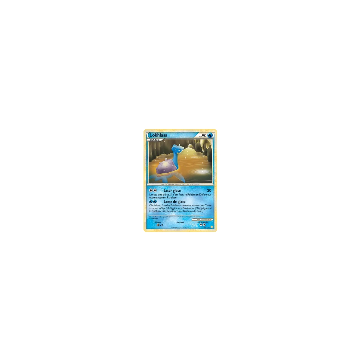 Découvrez Lokhlass, carte Rare (Brillante) de la série HeartGold SoulSilver