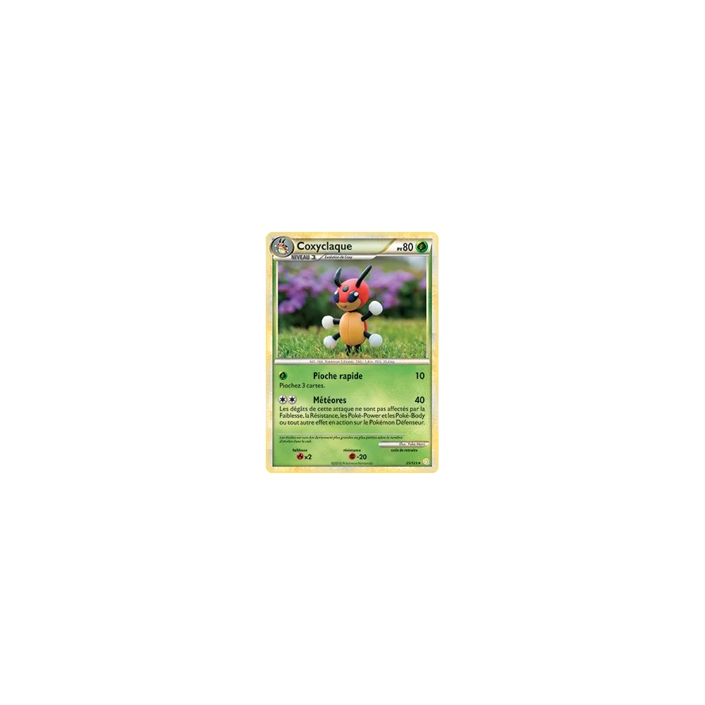 Découvrez Coxyclaque, carte Rare (Brillante) de la série HeartGold SoulSilver