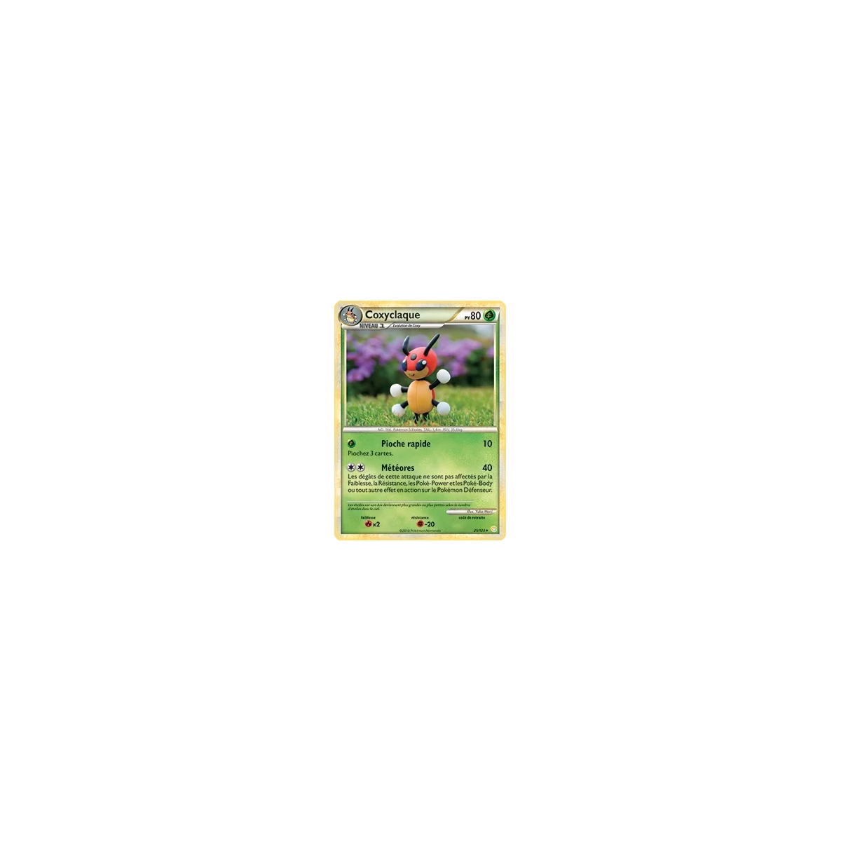 Découvrez Coxyclaque, carte Rare (Brillante) de la série HeartGold SoulSilver