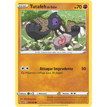 Découvrez Tutafeh de Galar, carte Commune (Brillante) de la série Épée et Bouclier Clash des Rebelles