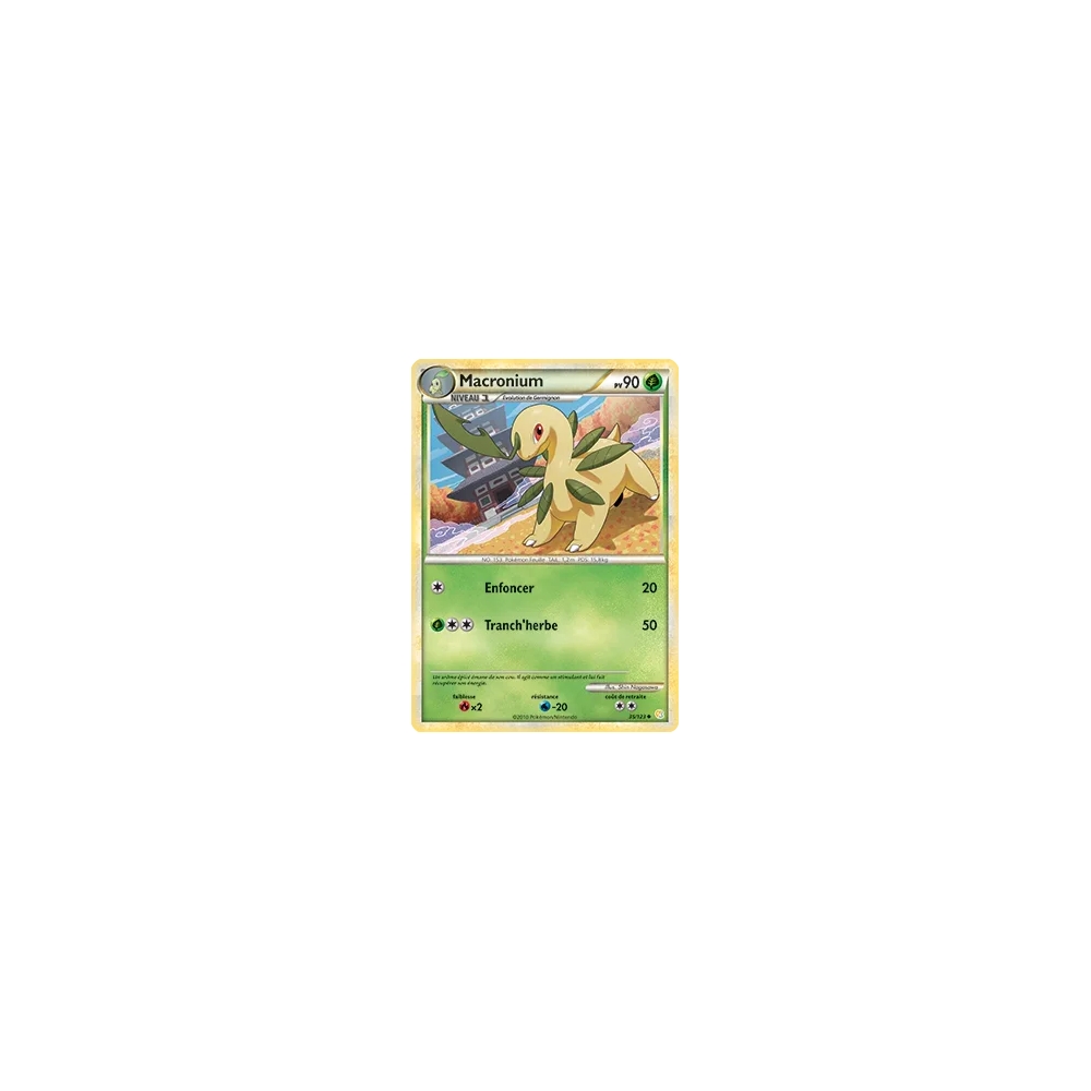 Découvrez Macronium, carte Peu commune (Brillante) de la série HeartGold SoulSilver