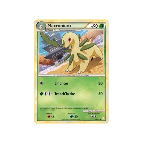 Découvrez Macronium, carte Peu commune (Brillante) de la série HeartGold SoulSilver