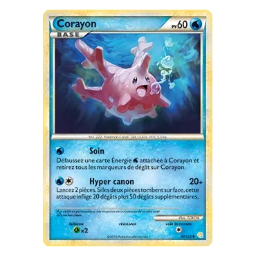 Découvrez Corayon, carte Peu commune (Brillante) de la série HeartGold SoulSilver