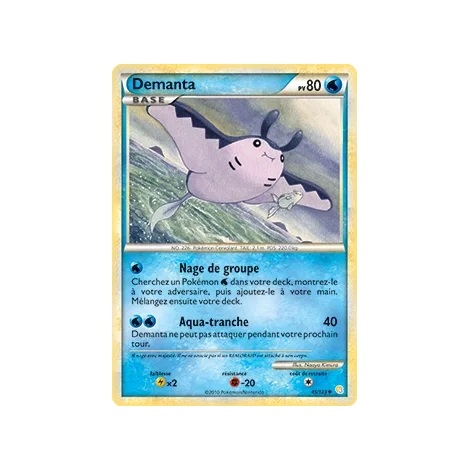 Découvrez Demanta, carte Peu commune (Brillante) de la série HeartGold SoulSilver