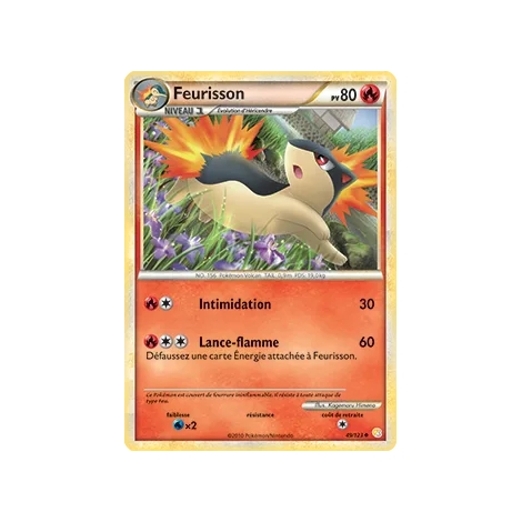 Feurisson 49/123 : Joyau Peu commune (Brillante) de l'extension Pokémon HeartGold SoulSilver