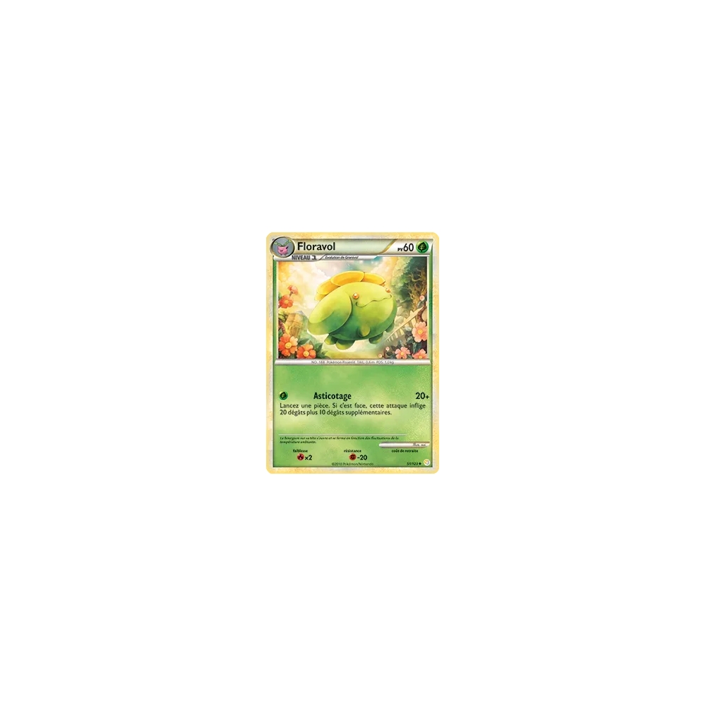 Découvrez Floravol, carte Peu commune (Brillante) de la série HeartGold SoulSilver