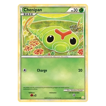 Chenipan 57/123 : Joyau Commune (Brillante) de l'extension Pokémon HeartGold SoulSilver