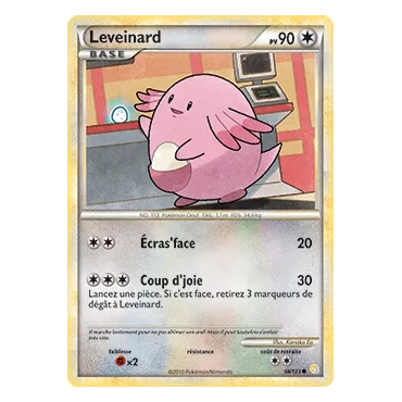 Leveinard 58/123 : Joyau Commune (Brillante) de l'extension Pokémon HeartGold SoulSilver