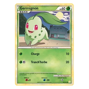 Germignon 59/123 : Joyau Commune (Brillante) de l'extension Pokémon HeartGold SoulSilver