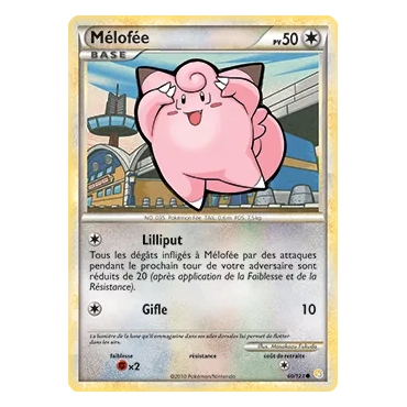 Carte Mélofée - Commune (Brillante) de Pokémon HeartGold SoulSilver 60/123