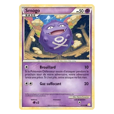 Découvrez Smogo, carte Commune (Brillante) de la série HeartGold SoulSilver