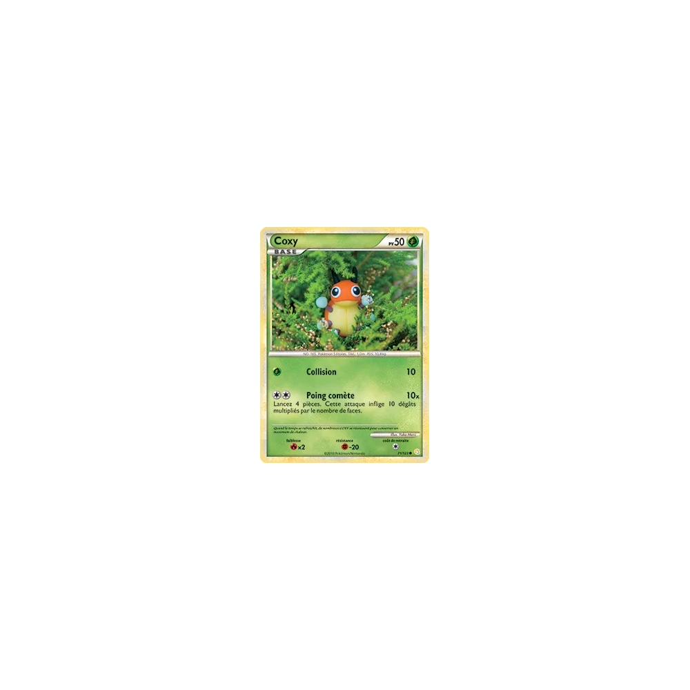 Carte Coxy - Commune (Brillante) de Pokémon HeartGold SoulSilver 71/123