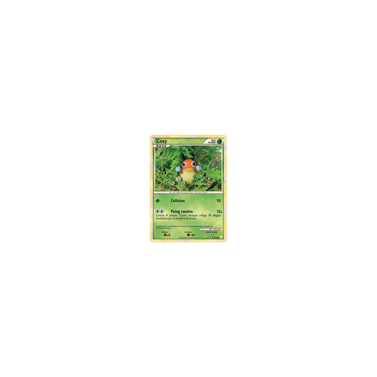 Carte Coxy - Commune (Brillante) de Pokémon HeartGold SoulSilver 71/123