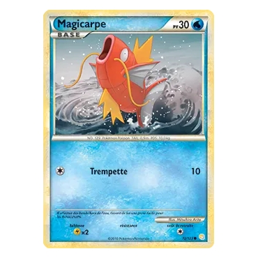 Découvrez Magicarpe, carte Commune (Brillante) de la série HeartGold SoulSilver