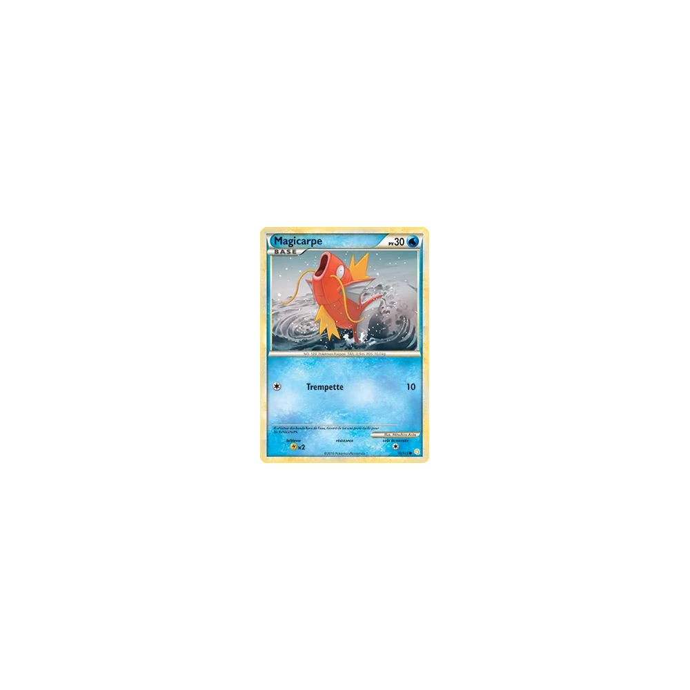 Découvrez Magicarpe, carte Commune (Brillante) de la série HeartGold SoulSilver