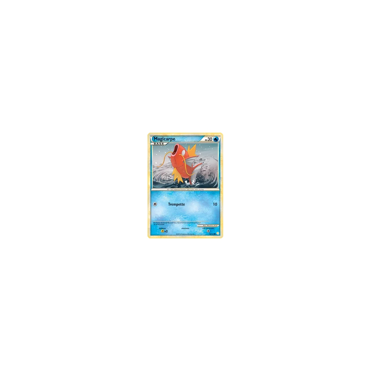 Découvrez Magicarpe, carte Commune (Brillante) de la série HeartGold SoulSilver