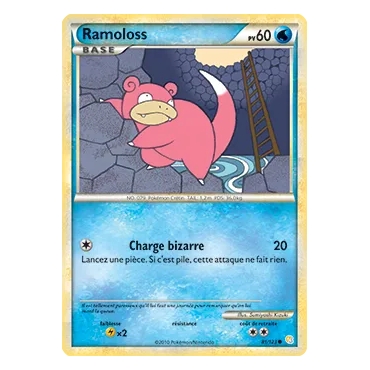 Carte Ramoloss - Commune (Brillante) de Pokémon HeartGold SoulSilver 81/123