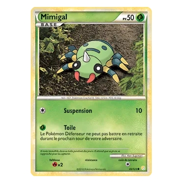 Découvrez Mimigal, carte Commune (Brillante) de la série HeartGold SoulSilver