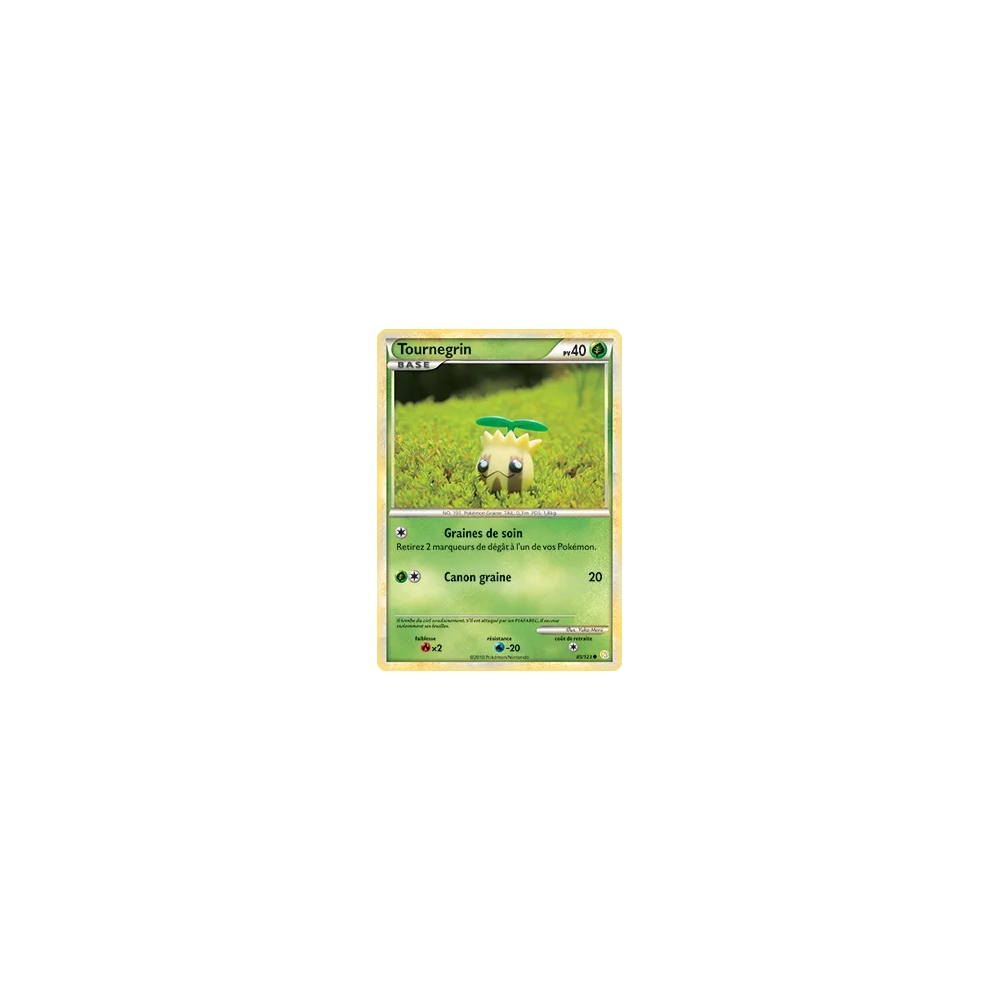 Carte Tournegrin - Commune (Brillante) de Pokémon HeartGold SoulSilver 85/123