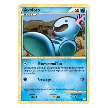 Découvrez Axoloto, carte Commune (Brillante) de la série HeartGold SoulSilver