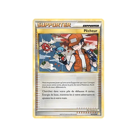 Carte Pêcheur - Peu commune (Brillante) de Pokémon HeartGold SoulSilver 92/123