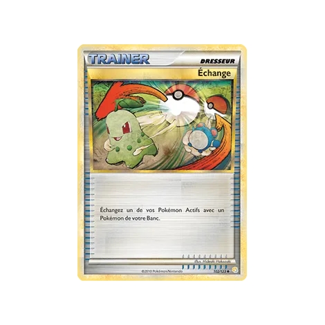 Découvrez Échange, carte Peu commune (Brillante) de la série HeartGold SoulSilver