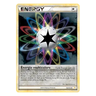 Découvrez Énergie multicolore, carte Peu commune (Brillante) de la série HeartGold SoulSilver