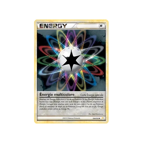 Découvrez Énergie multicolore, carte Peu commune (Brillante) de la série HeartGold SoulSilver