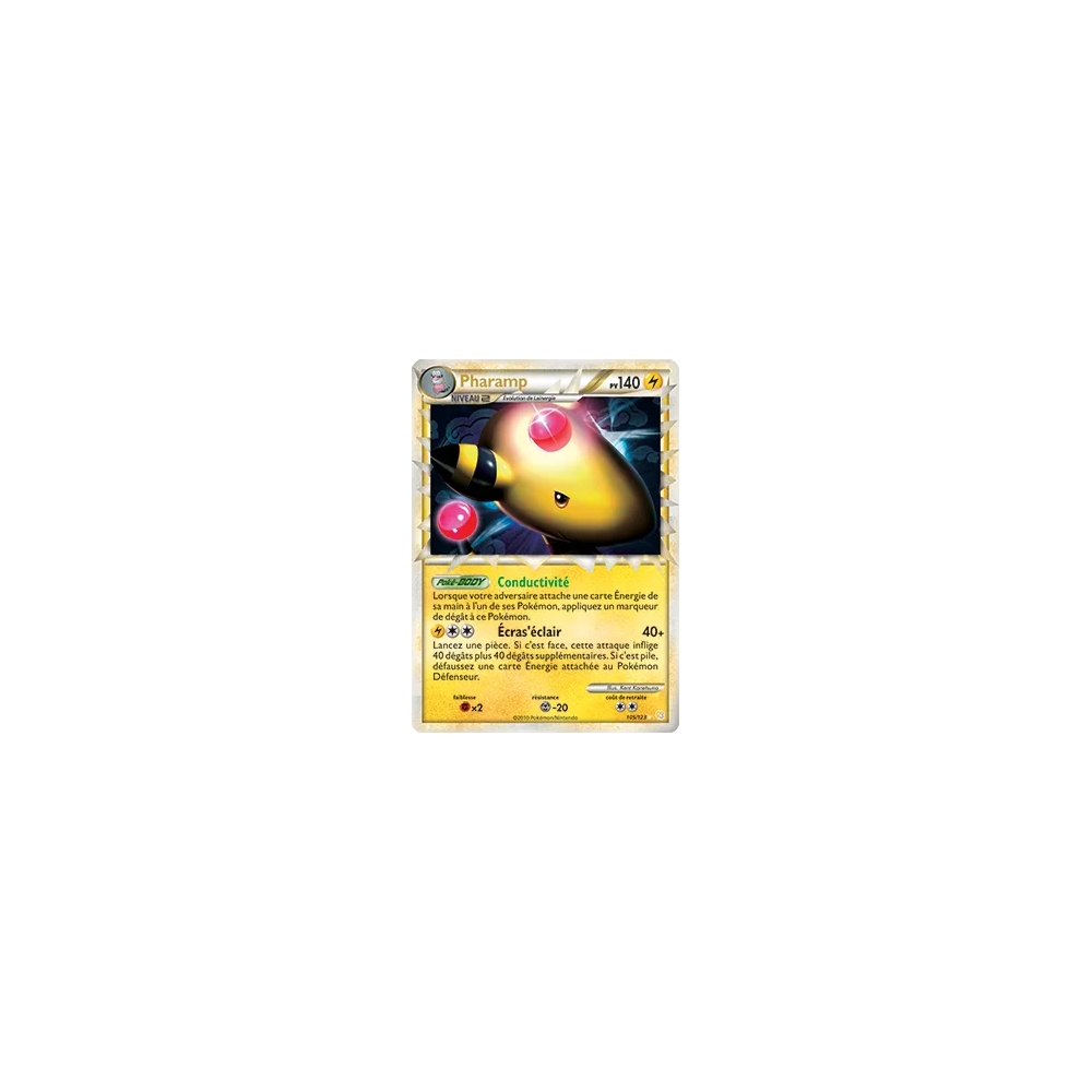 Découvrez Pharamp, carte Rare Prime de la série HeartGold SoulSilver