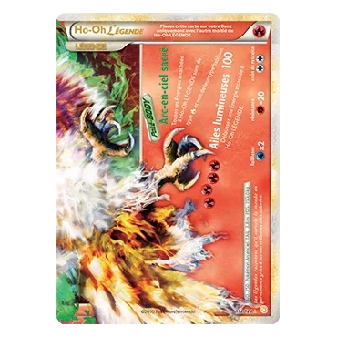 Découvrez Ho-Oh, carte LÉGENDE de la série HeartGold SoulSilver