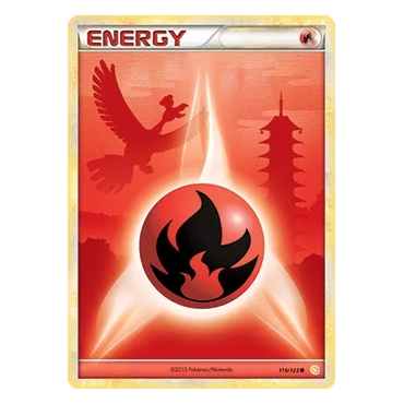 Énergie Feu 116/123 : Joyau Commune (Brillante) de l'extension Pokémon HeartGold SoulSilver