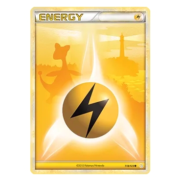 Carte Énergie Électrique - Commune (Brillante) de Pokémon HeartGold SoulSilver 118/123