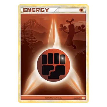 Carte Énergie Combat - Commune (Brillante) de Pokémon HeartGold SoulSilver 120/123