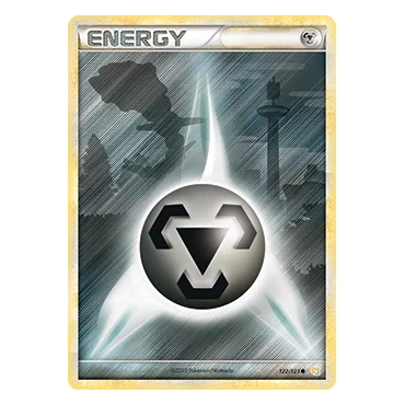 Carte Énergie Métal - Commune (Brillante) de Pokémon HeartGold SoulSilver 122/123