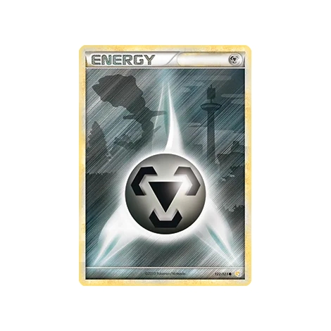 Carte Énergie Métal - Commune (Brillante) de Pokémon HeartGold SoulSilver 122/123