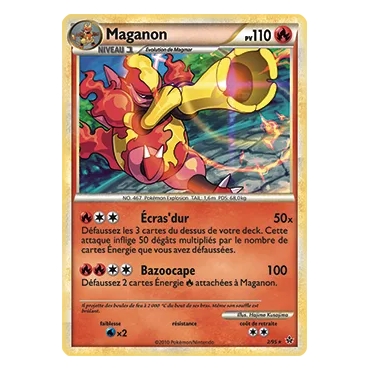 Maganon 002 : Joyau Holographique rare de l'extension Pokémon HS Déchaînement