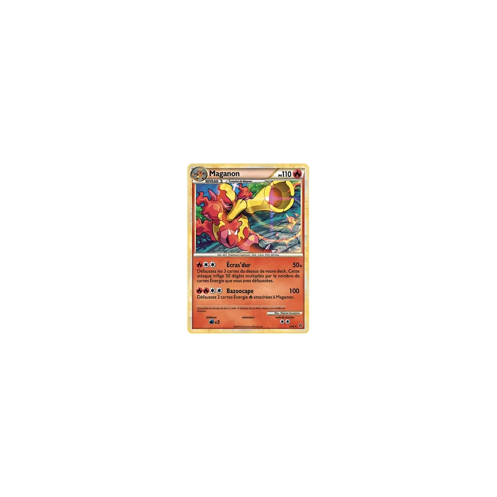 Maganon 002 : Joyau Holographique rare de l'extension Pokémon HS Déchaînement