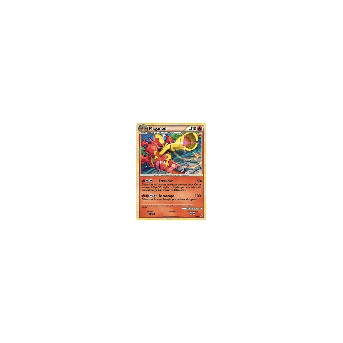 Maganon 002 : Joyau Holographique rare de l'extension Pokémon HS Déchaînement