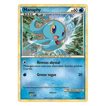 Découvrez Manaphy, carte Holographique rare de la série HS Déchaînement