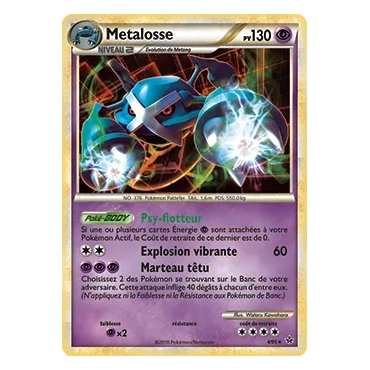 Metalosse 004 : Joyau Holographique rare de l'extension Pokémon HS Déchaînement